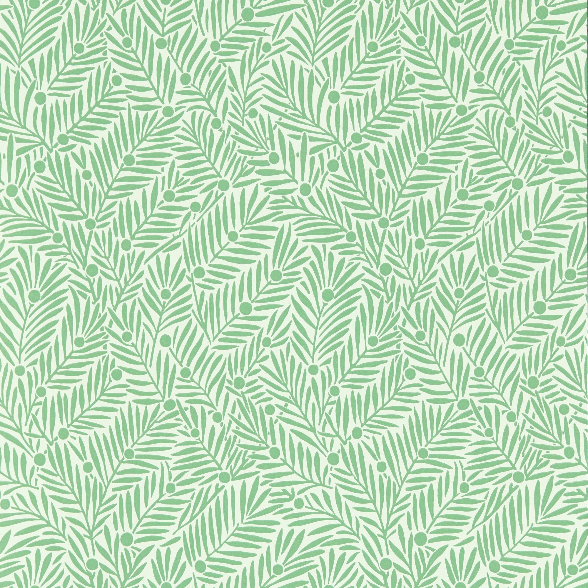 Yew And Aril Wallpaper 217346 By Morris Co In Spearmint Green